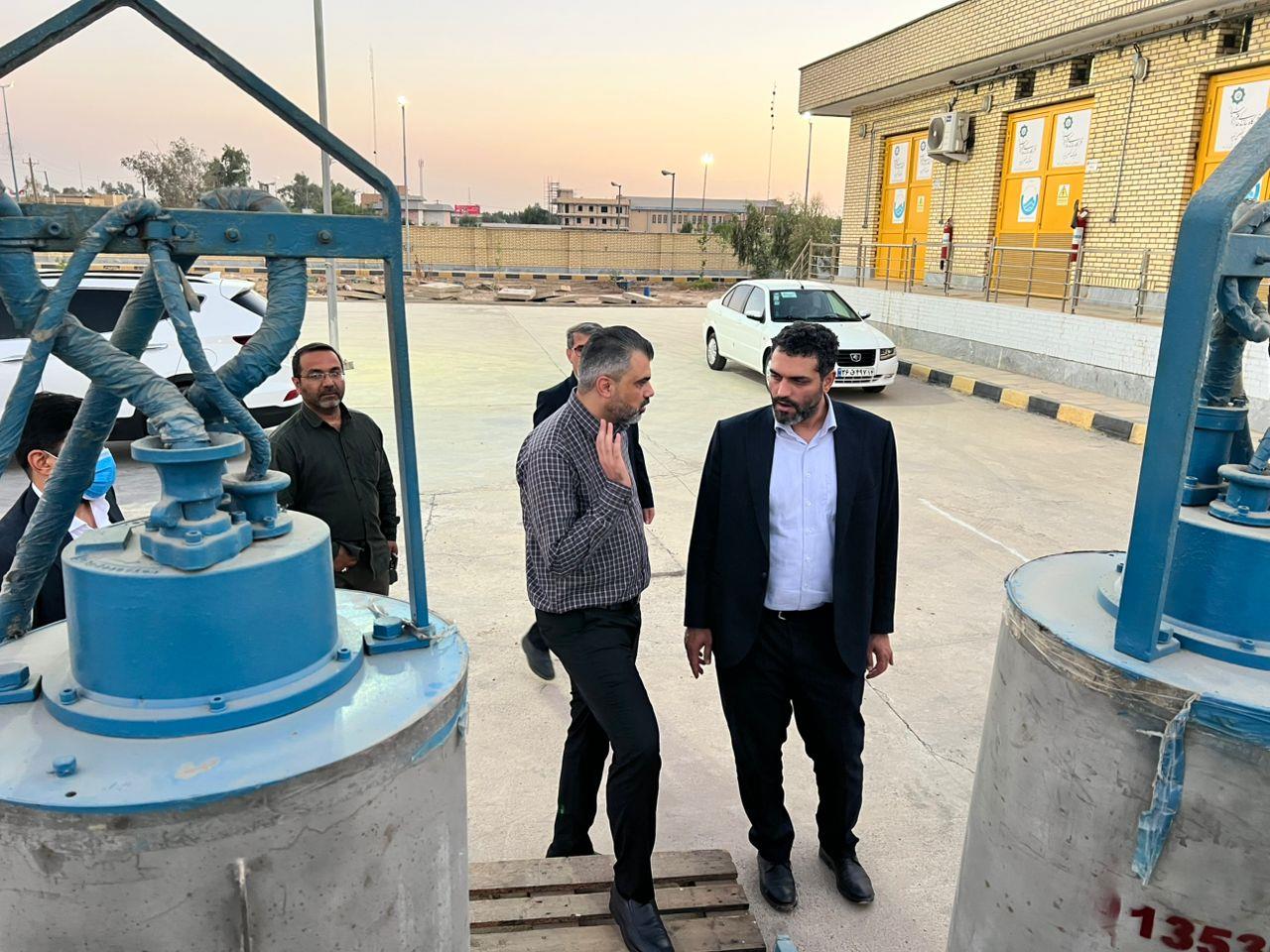 بازدید فرماندار اهواز از ایستگاه پمپاژ فاضلاب ملی‌راه3